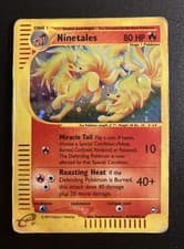 Pokemon Card-Ninetales-H19/H32-Aquapolis- Holo-ENG-Poor