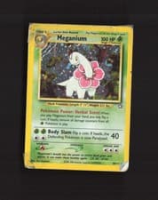 Meganium 10/111 Neo Genesis Holo Rare Pokemon Card DMG