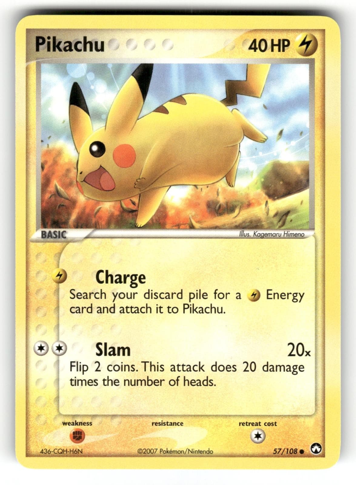 Pikachu LP 57/108 Power Keepers Pokemon Common Regular