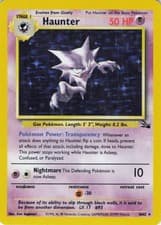 Haunter (6) Unlimited Holo Rare Fossil 06/62