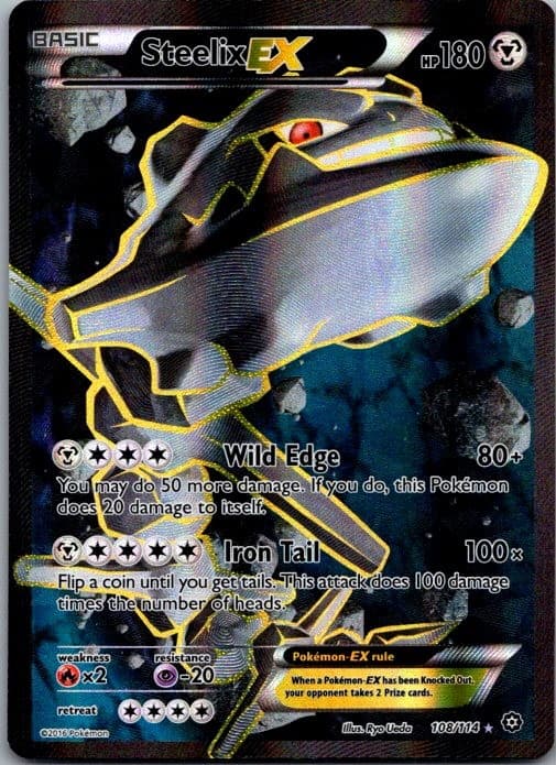 Steelix EX (Full Art) Holo Ultra Rare XY - Steam Siege 108/114 LP