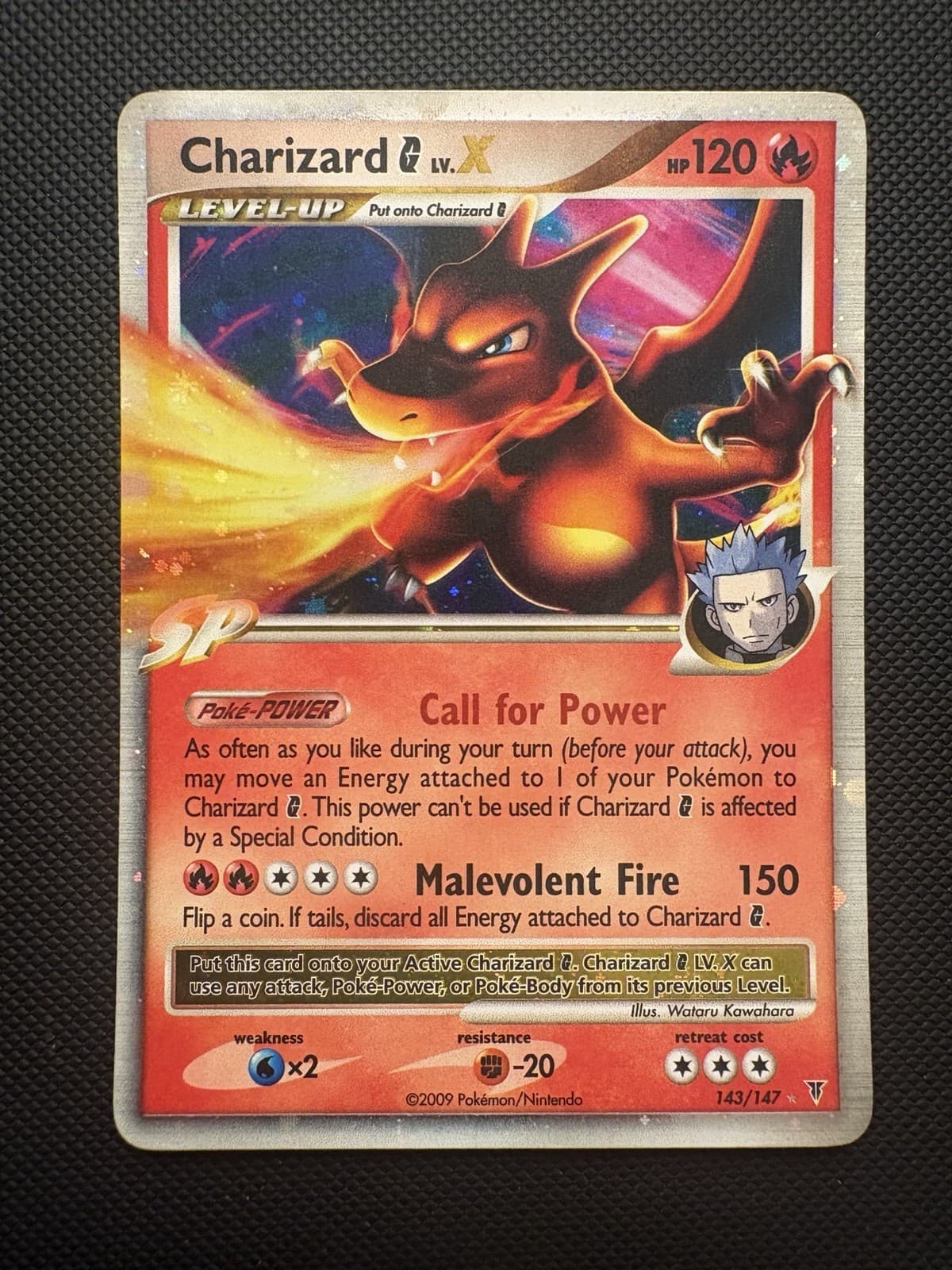 Pokémon TCG 2009 Charizard G LV.X Holo Card 143/147 Supreme Victors