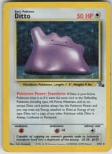 Pokemon TCG Ditto (3) Holo Rare Fossil 03/62