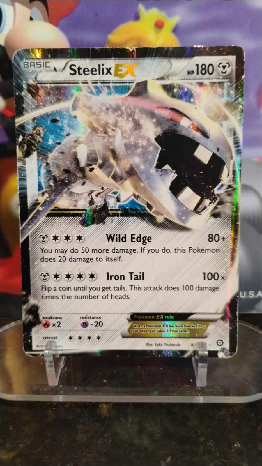 STEELIX EX Steam Siege XY Series POKEMON Full-Art Holo 2016 Trading Card 67/114