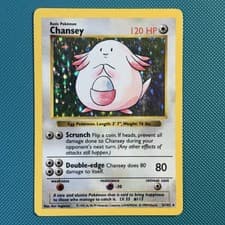 Pokémon Vintage Shadowless Holo Chansey 003/102 Base Set 1999 Wotc