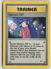 Sabrina's ESP 117/132 Uncommon Gym Heroes Pokemon Unlimited Lightly Played