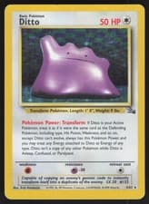 Ditto (3) 03/62 LP Fossil Pokemon Card