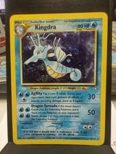 Neo Genesis Kingdra Holo Pokemon card Original LP