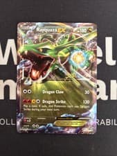 Pokemon Rayquaza EX  XY73 - Black Star Promo - Half Art - Damaged