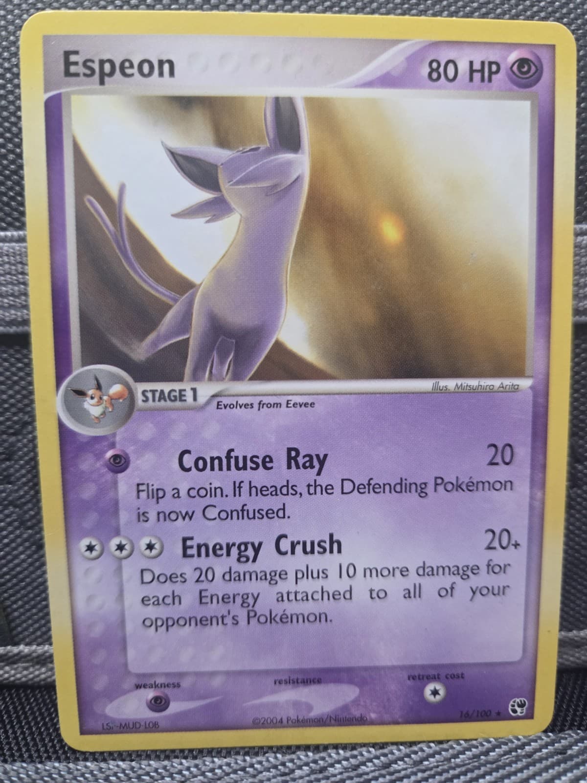 Espeon 16/100 Normal RARE Normal EX SANDSTORM LP