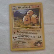 Pokemon Gym Challenge Rare Brock's Dugtrio 22/132 - LP