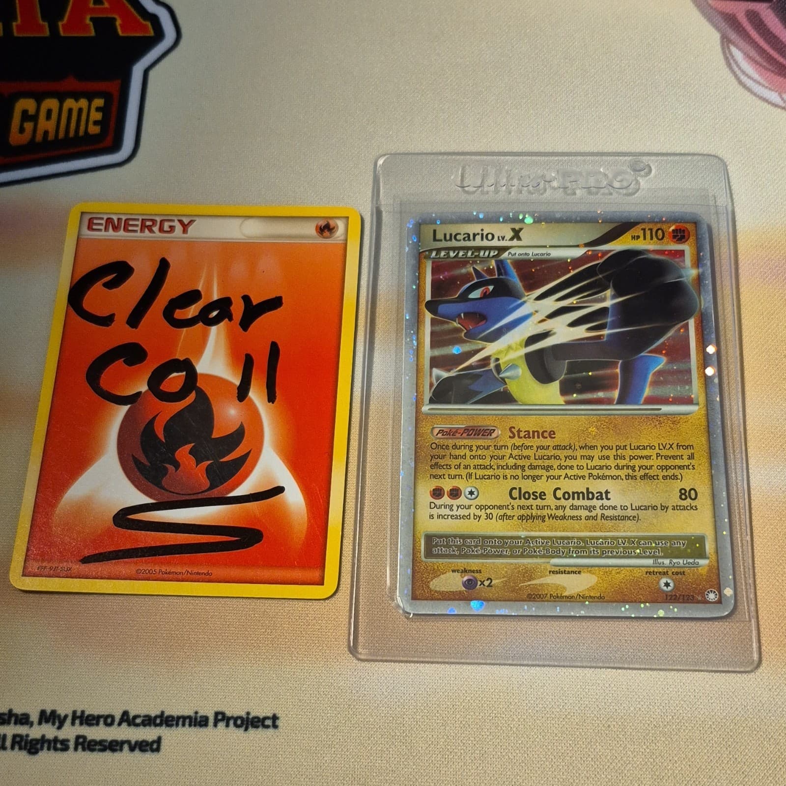 Lucario Lv.X 122/123 Mysterious Treasures Holo Ultra Rare 2007 