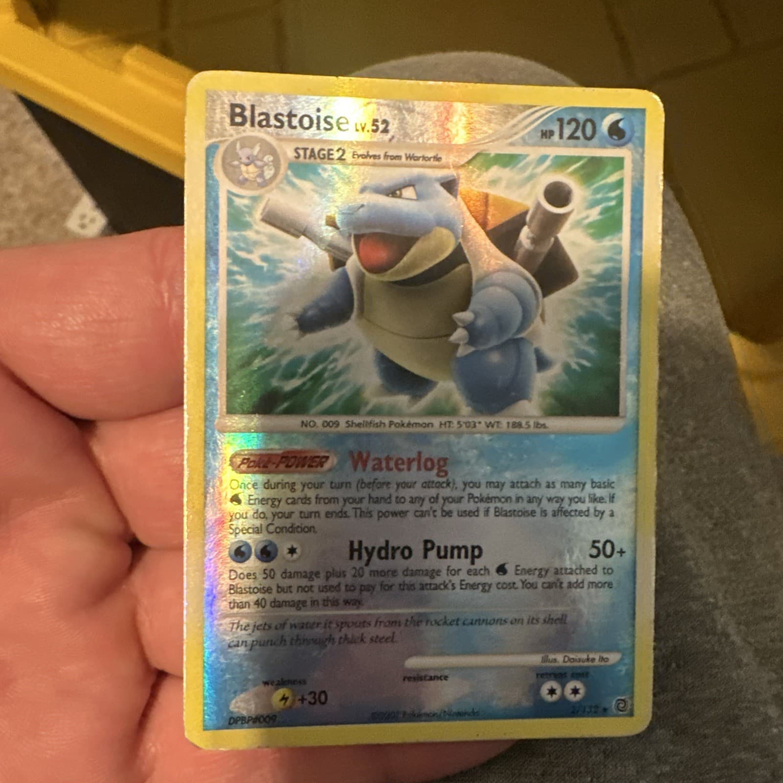 MP Reverse Holo Blastoise 2/132 Secret Wonders Rare Nintendo Pokemon Card MP