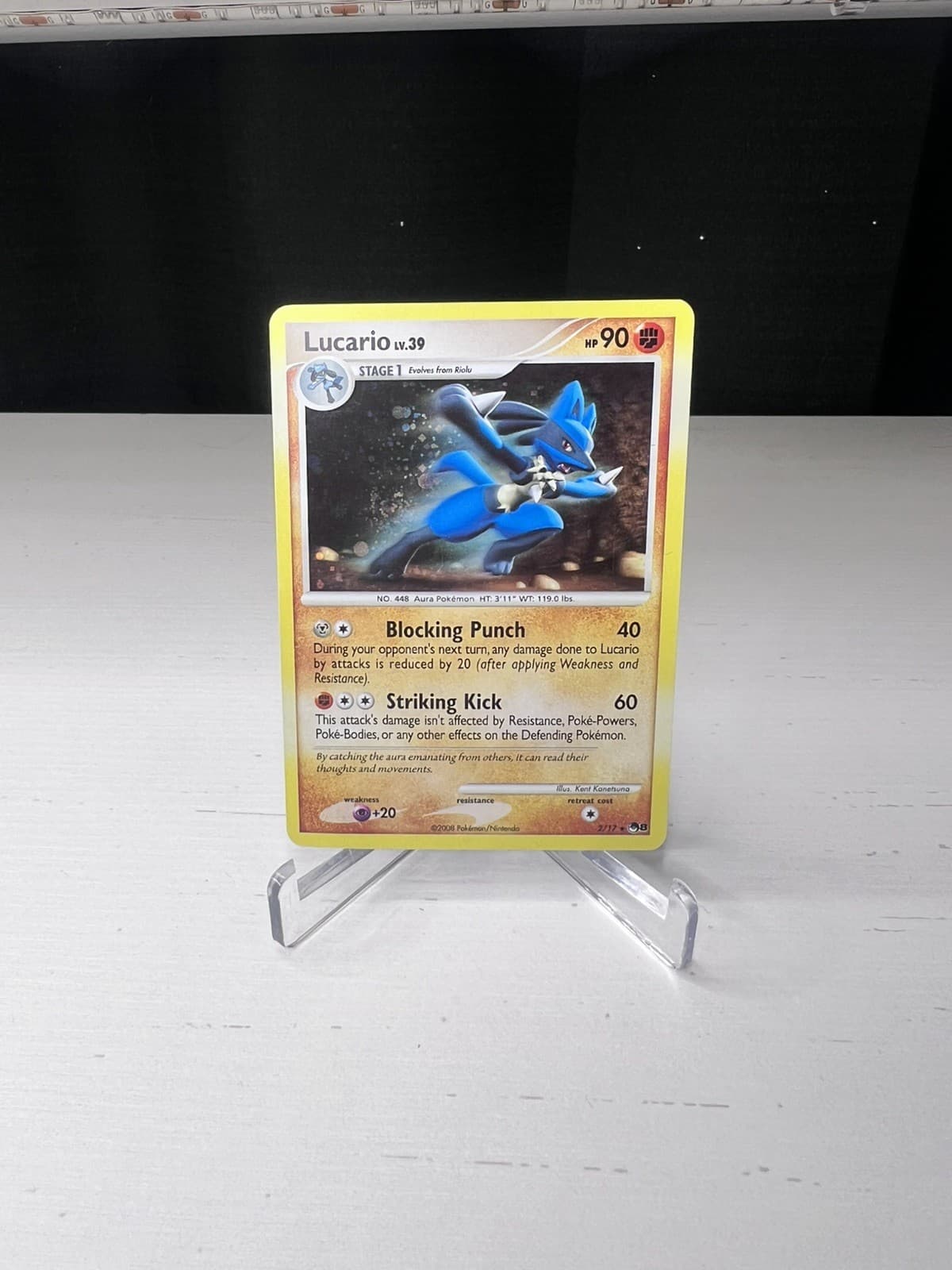 Pokemon POP Series 8 Lucario 2/17 Rare LP