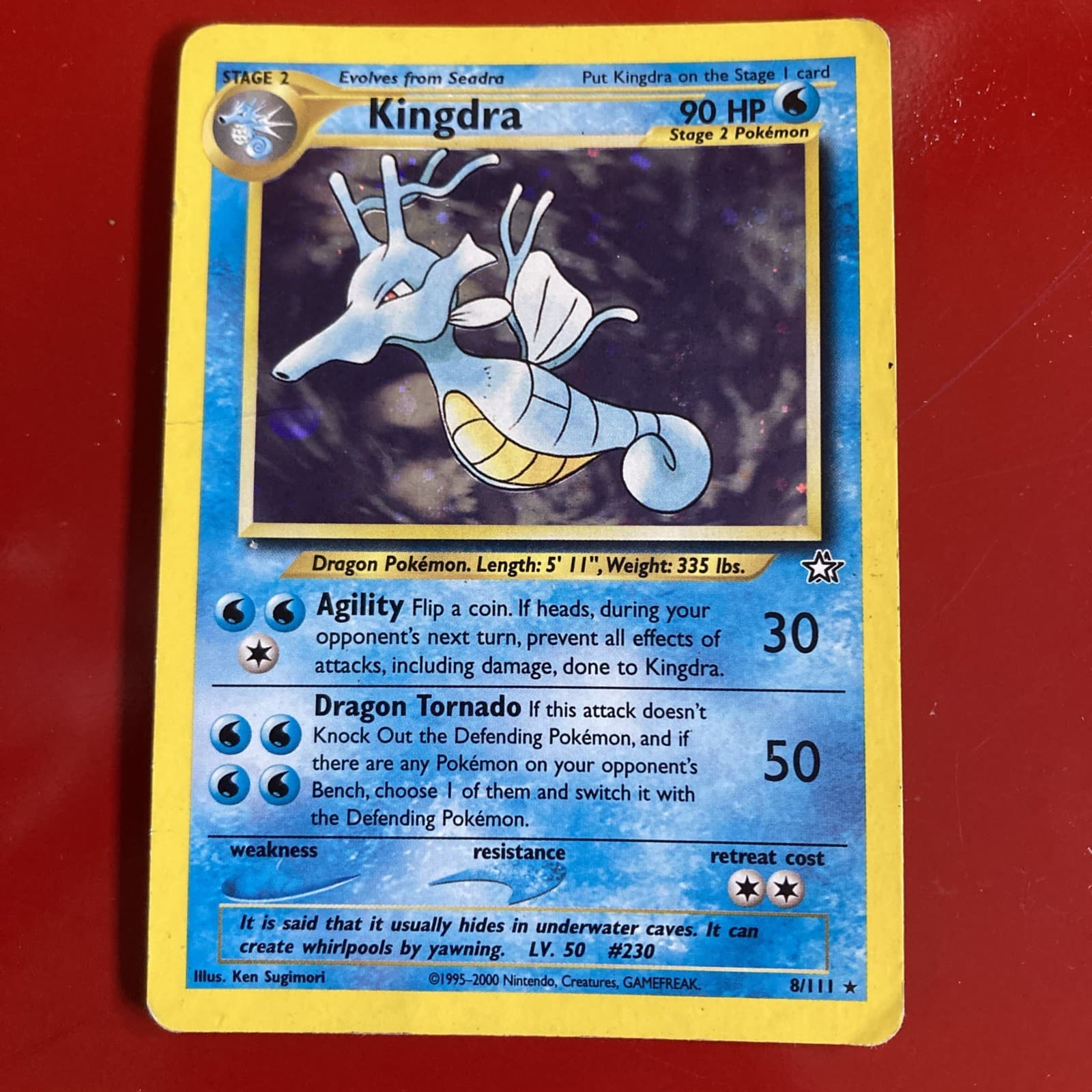 Kingdra 8/111 Neo Genesis Holo MP