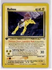 Raikou (22) Rare Neo Revelation N3 Lightning 1st Edition 22/64 2001 MP