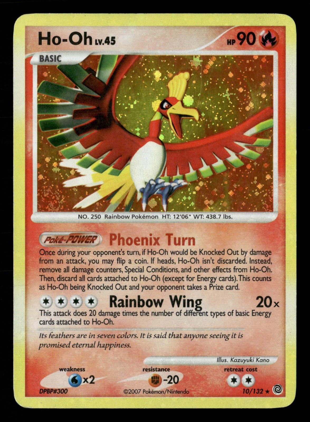 Ho-Oh 10/132 Secret Wonders HP Pokémon TCG
