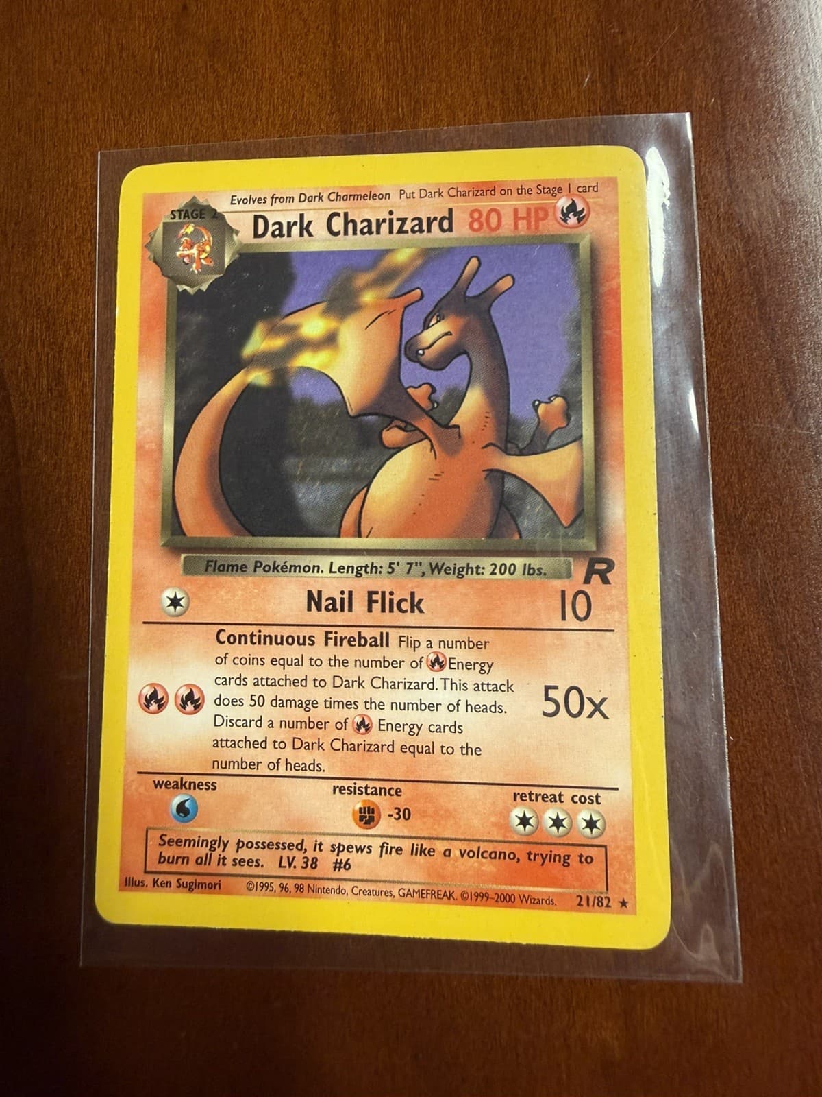 Dark Charizard 21/82 Team Rocket - LP - Non Holo