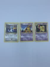 Base set shadowless Kadabra Abra Dratini 3 near mint never played Pokemon cards