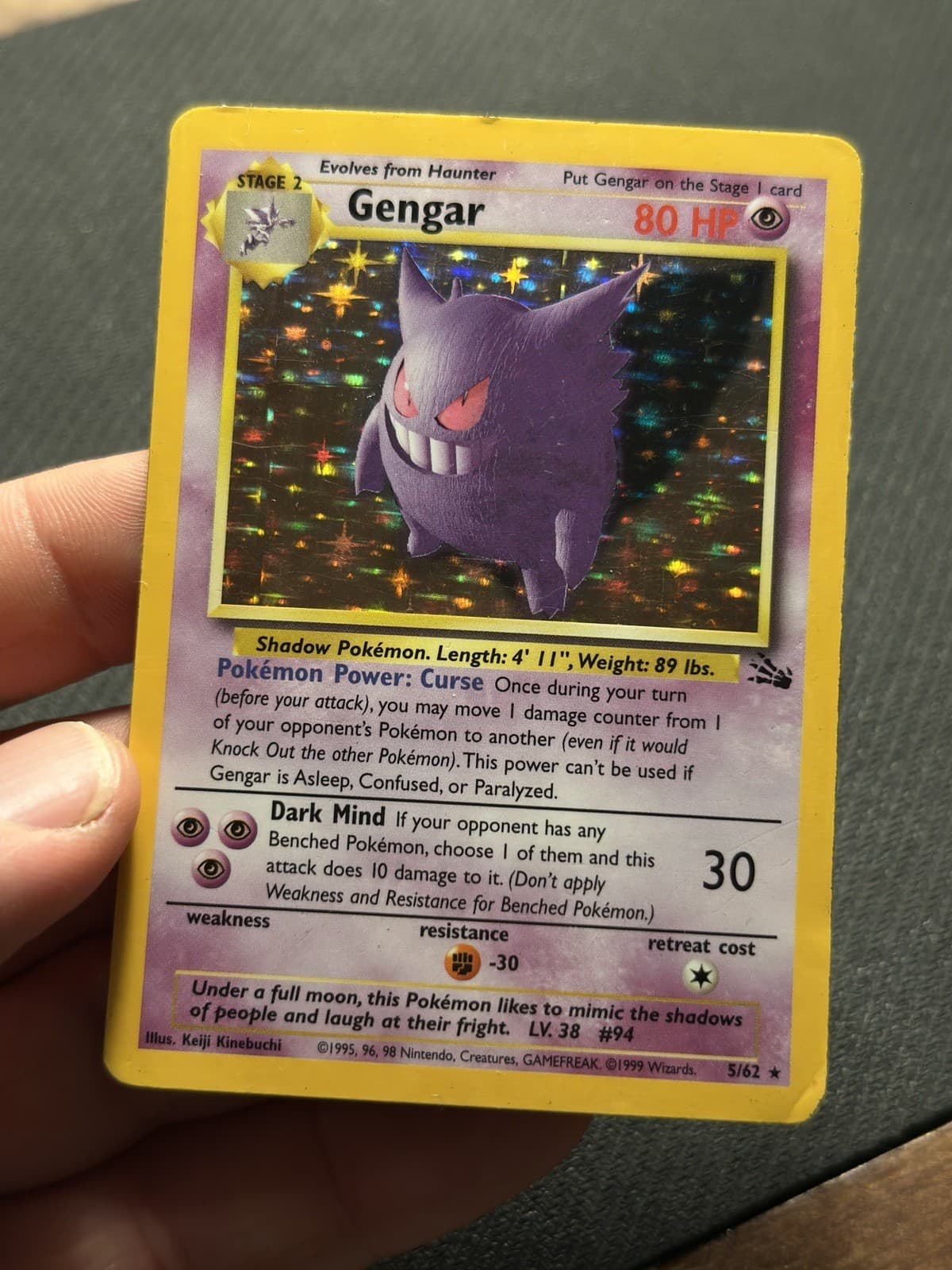  Gengar Legendary Collection 11/110 Holo Rare Stage 2 80 HP