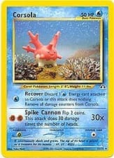 Pokemon Neo Discovery  37/75 Corsola Card NEAR MINT