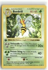 Beedrill 017/102 Base Set (Shadowless) Rare 1st Edition LP