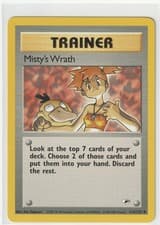Misty's Wrath 114/132 Uncommon Gym Heroes Pokemon Unlimited Near Mint