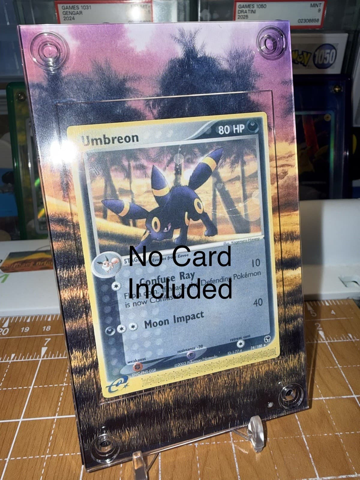 Umbreon EX 24/100 Sandstorm Pokemon Extended Art Case