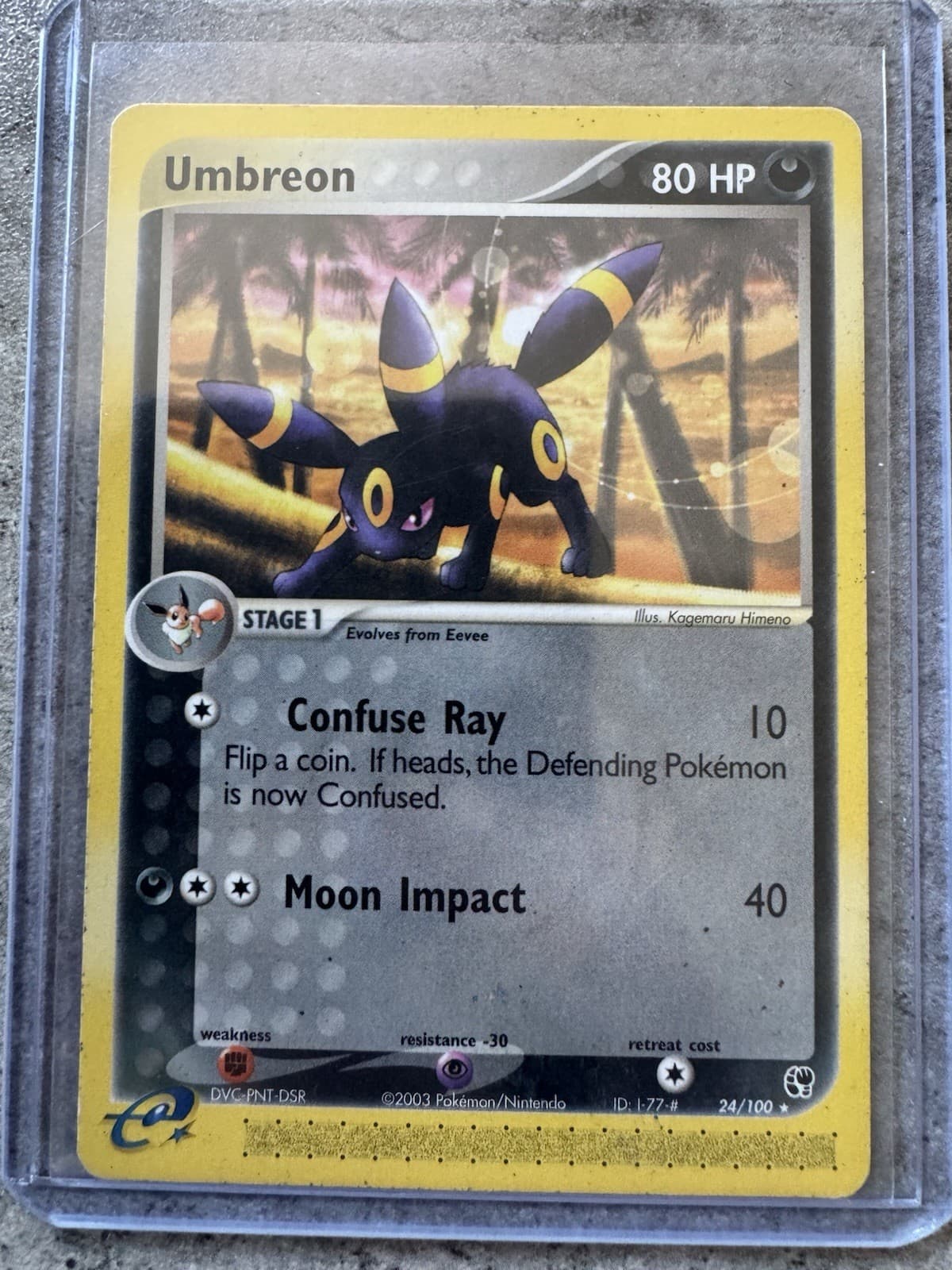 Pokemon Card TCG Umbreon EX Sandstorm 24/100 MP