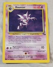 Vintage Pokemon Haunter Holo Card 6/62 Fossil