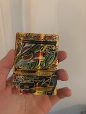 M Rayquaza EX (Shiny Full Art) 98/98 XY - Ancient Origins Holo DAMAGED