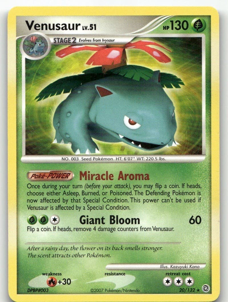 Venusaur Secret Wonders Rare Deck Exclusives 020/132 NM