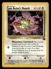 Pokemon TCG WoTC Promo #18/53 Team Rocket's Meowth LP+