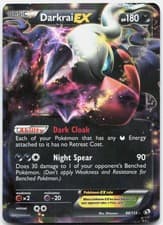 Darkrai EX 88/113 Holo Ultra Rare Legendary Treasures Pokemon Moderately Played