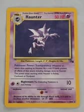 Haunter 1999 Pokemon Fossil Holo Rare Card #6/62