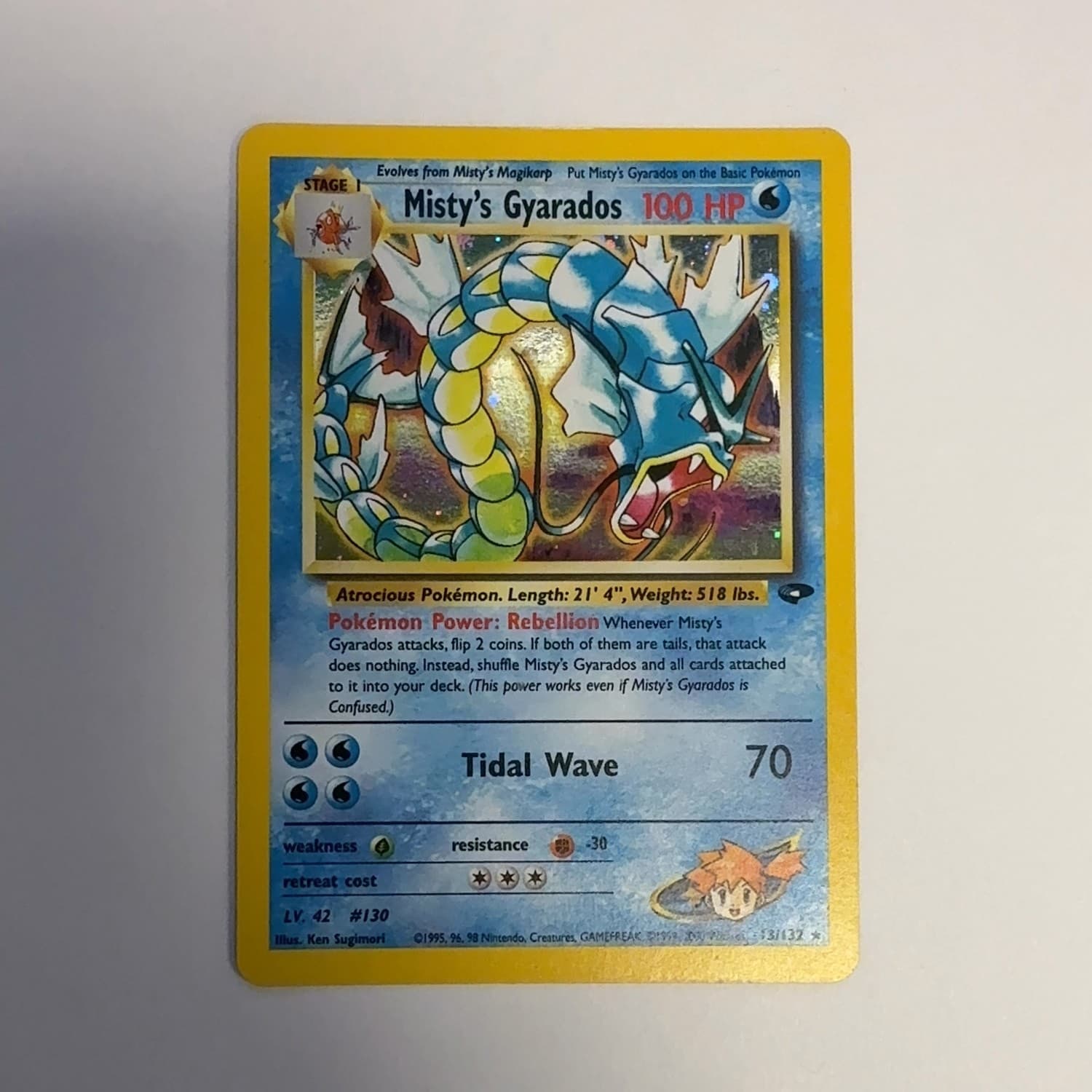 Misty's Gyarados 13/132 Gym Challenge Holo