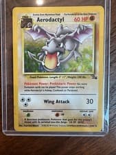 Pokémon Card Aerodactyl Holo 1/62 Fossil NON First Edition NM