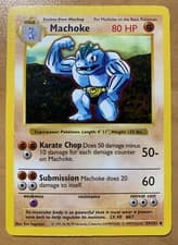 Pokémon MACHOKE Shadowless 34/102 TCG Base Set WOTC 1999 NM