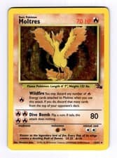 Moltres (12) Fossil #12 (1999) Holo MP Pokemon
