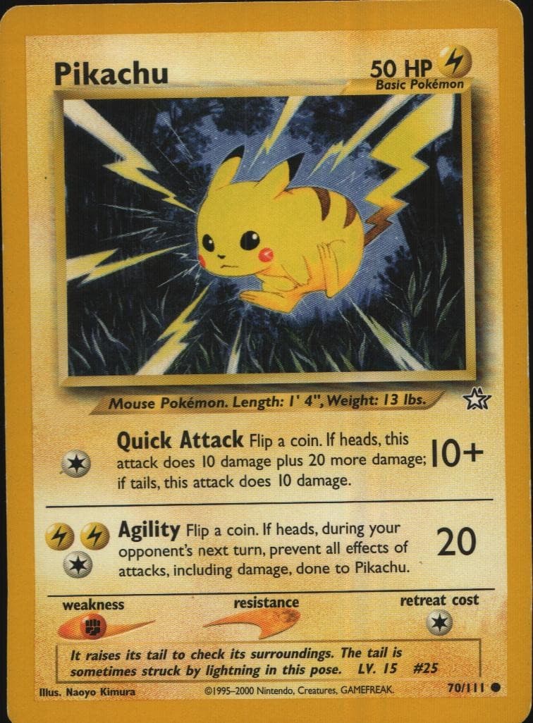 Pikachu Common Neo Genesis 070/111 MP
