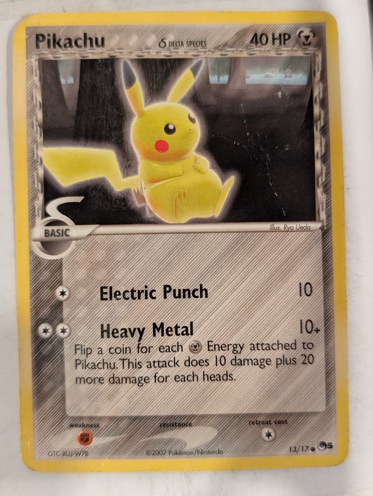 Pikachu Delta Species 13/17 Pop Series 5 Promo Pokemon