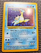 1999 Pokemon Fossil #10 Lapras Holo LP