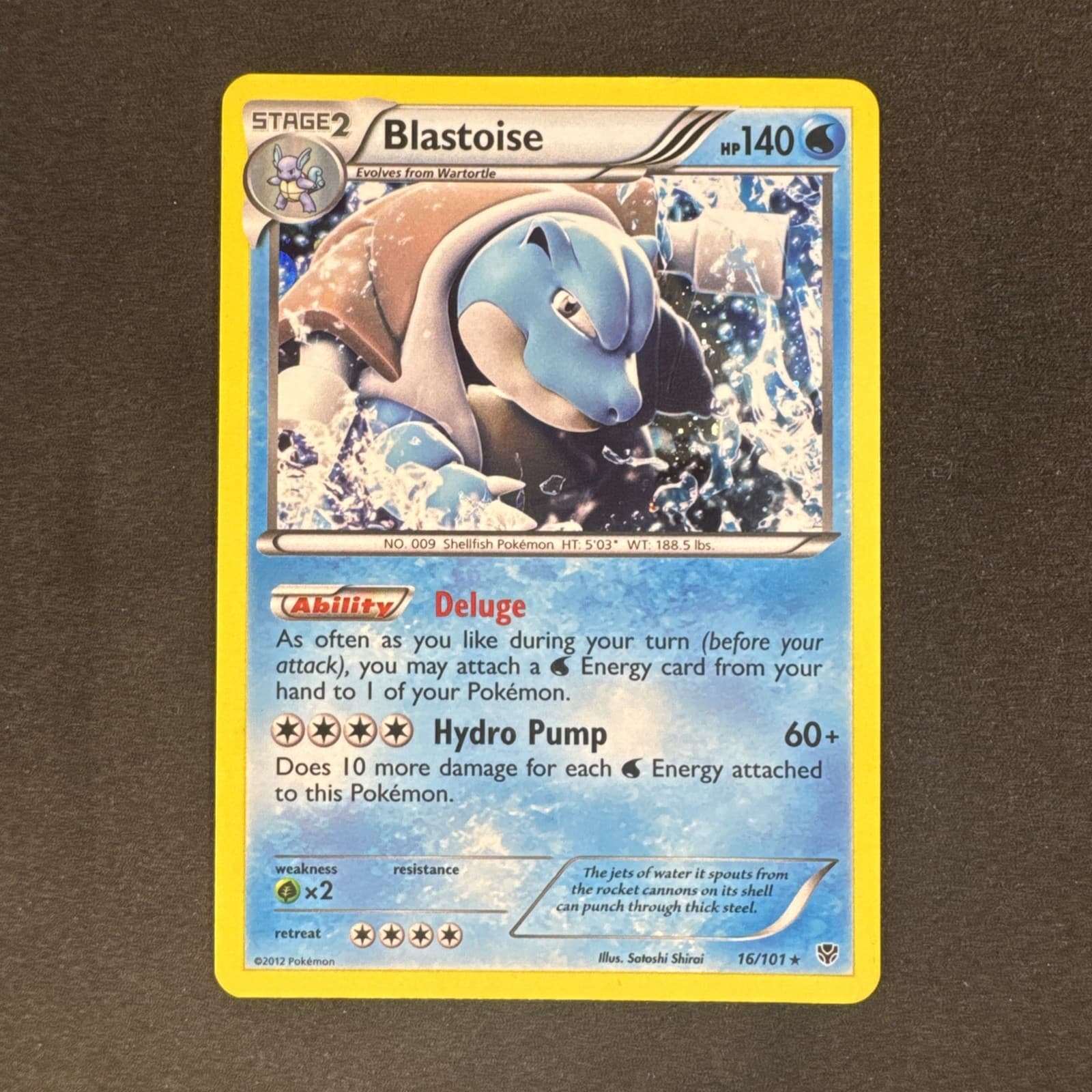 Blastoise 16/101 Plasma Blast Holo Pokemon