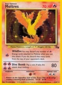 Pokemon Moltres (12/65) Fossil HP HOLO