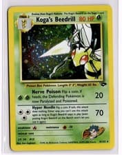 Koga's Beedrill Gym Challenge Grass Unlimited Holo 009/132 NM