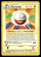 Electrode 21/102 Rare Base Set Shadowless Pokemon Unlimited LP