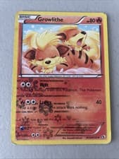 Growlithe RC4/RC25 Legendary Treasures: Radiant Collection Holo MP Free Shipping