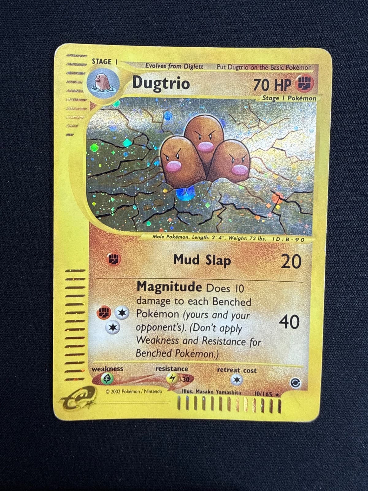 Pokemon Dugtrio 10/165 Expedition Rare Holo Unlimited Wizards ITA Vintage Cards
