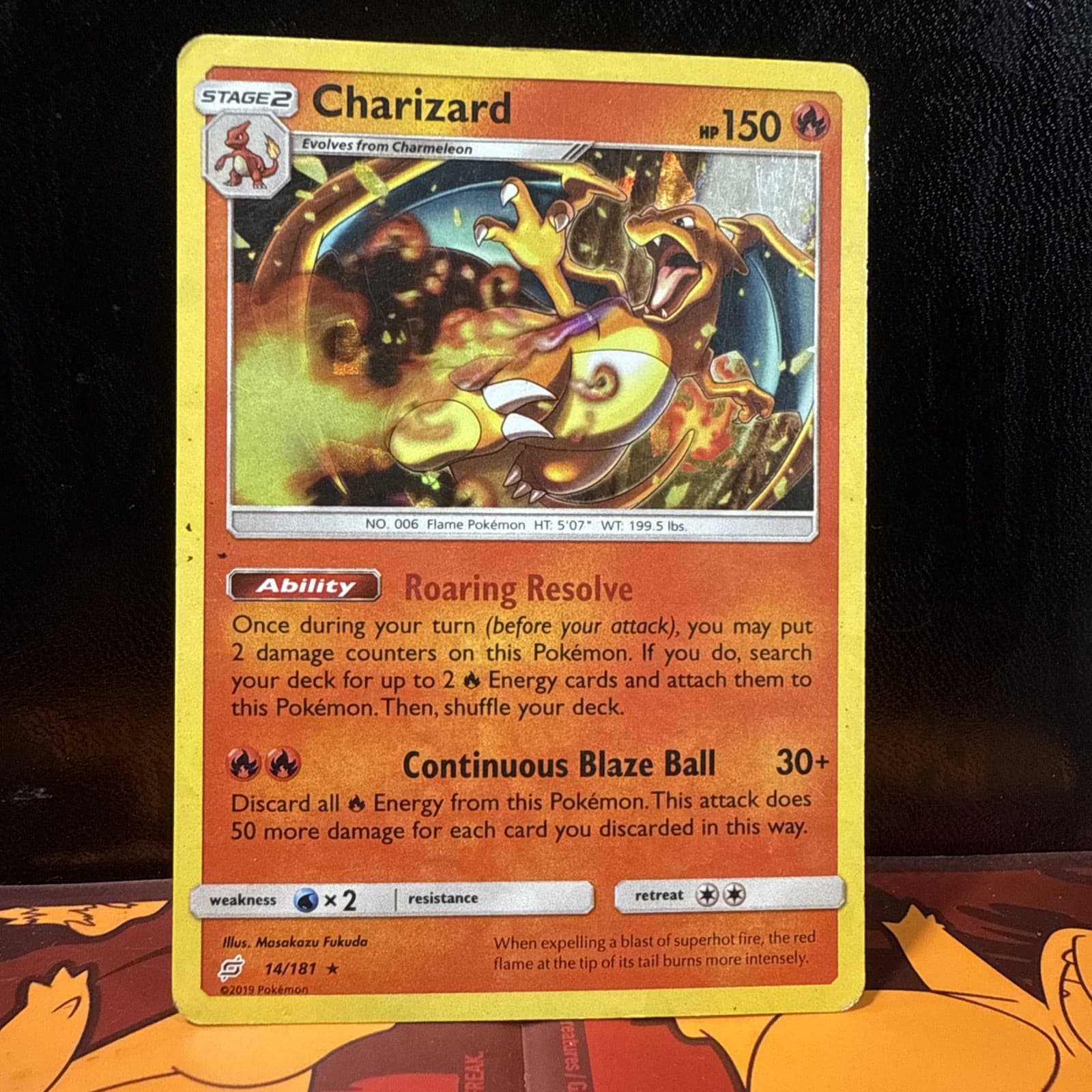 Charizard - (SM Team Up) 014/181 Holo Cracked Ice