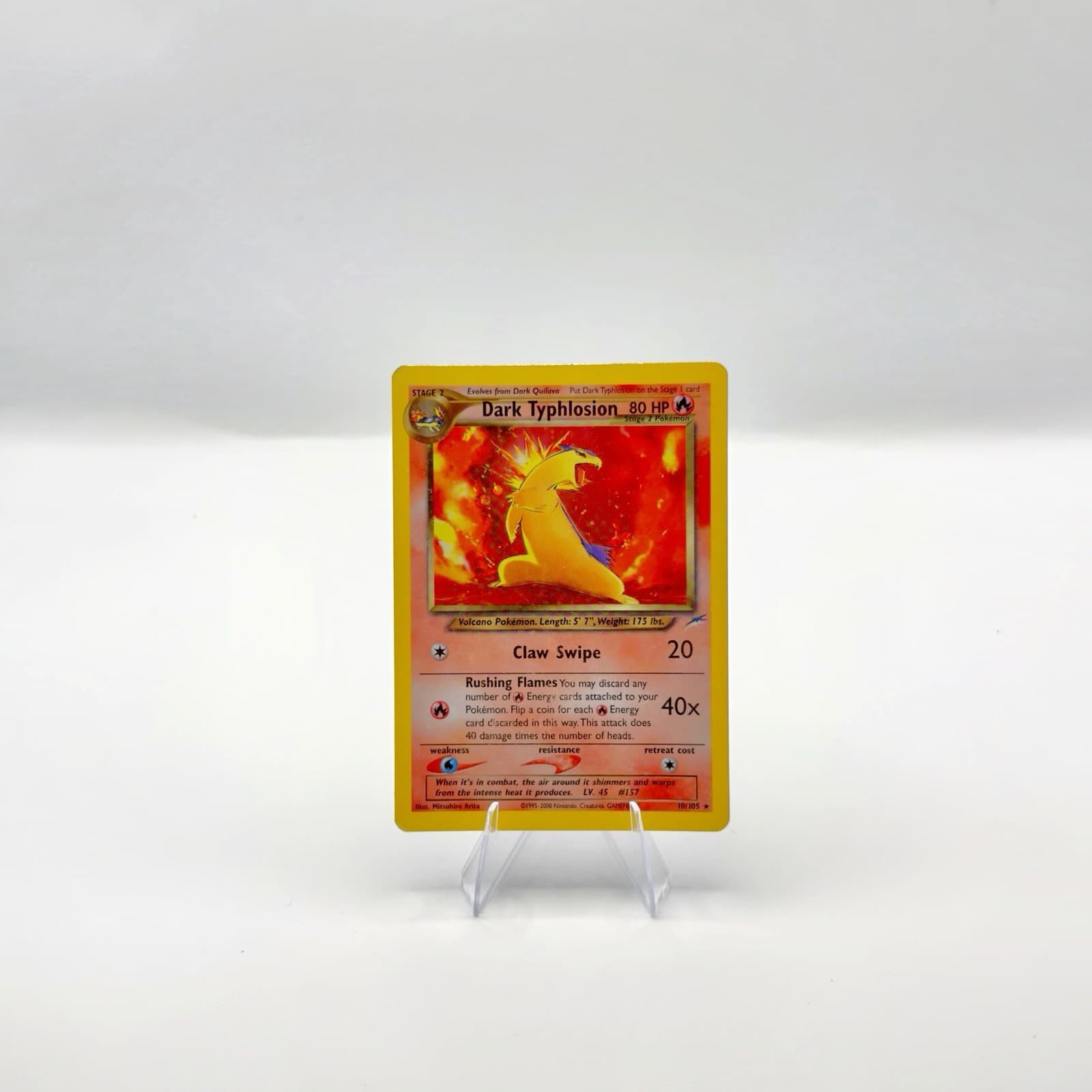 Pokémon Dark Typhlosion 10/105 Neo Destiny Holo Rare WOTC MP